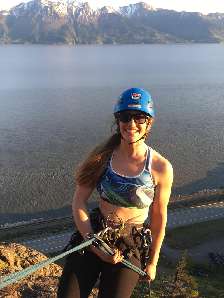Front Range Alaska Sports Bra Chugach Mountains Sarah K Glaser Glacier Lines